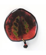 Vintage Estate Jewelry Brooch Pin, Resin Organic Boho Geode Leaf Design ... - $283.92 MXN