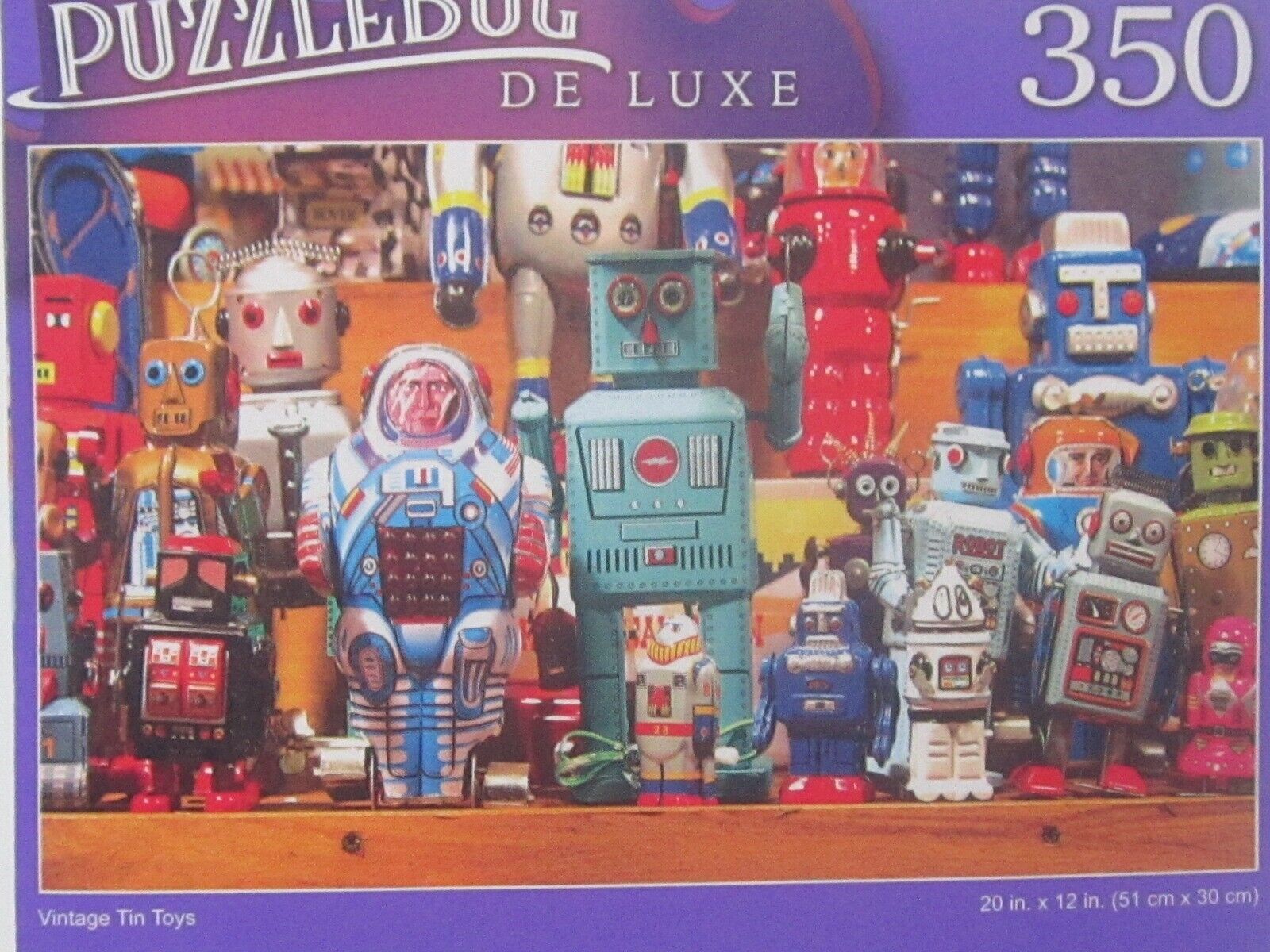 Puzzlebug Fun Deluxe 350 Thicker Pcs 20" x 12"  Vintage Tin Toys Ages 9+ New! - $3.96