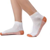 Anti-Odor Antibacterial Copper Infused Compression Ankle Socks L/XL - $8.99