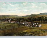 Vue depuis La Pinnacle Chester VT Vermont 1910 DB Carte Postale P14 - $5.08