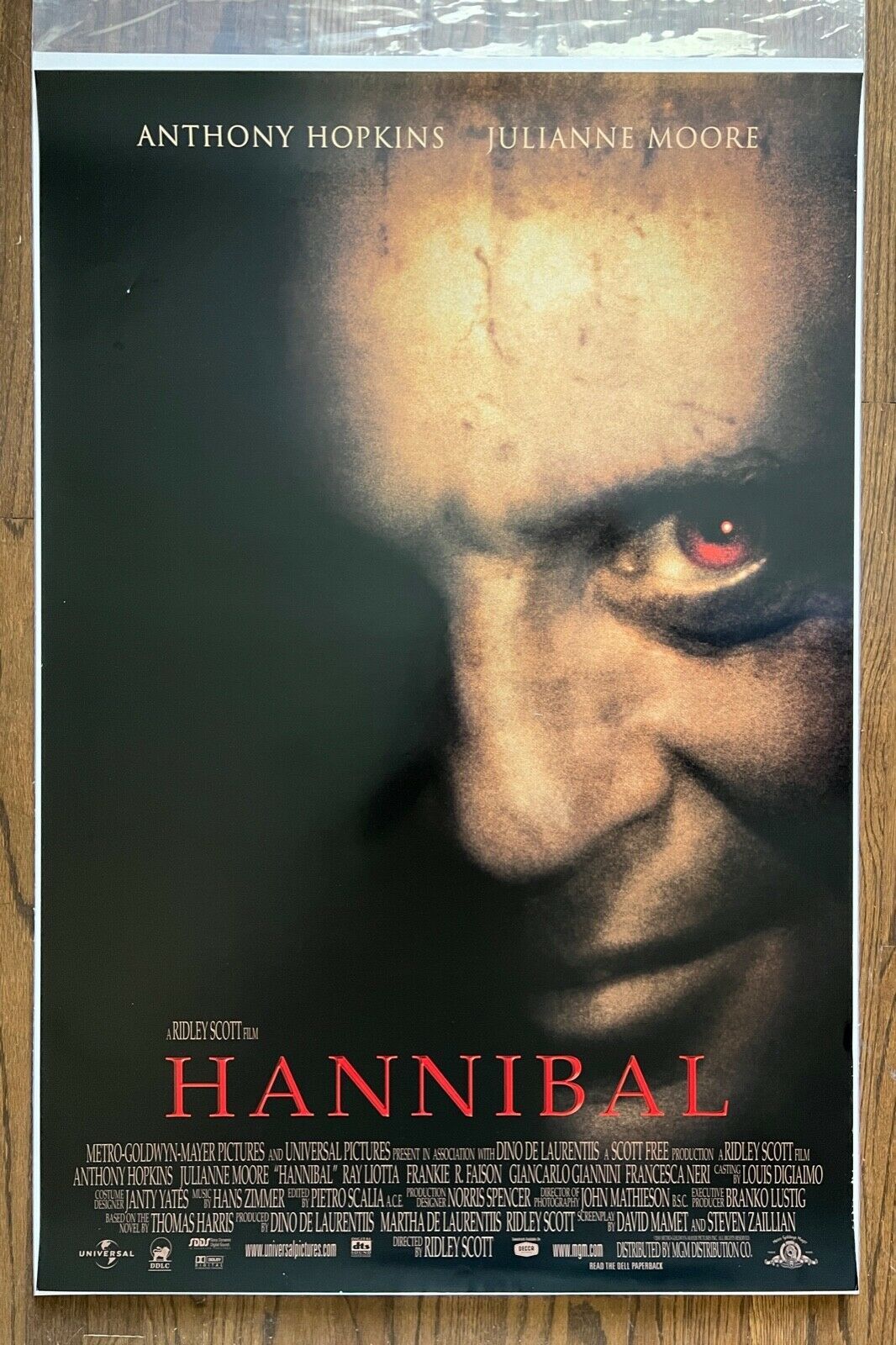 Ridley Scott&#39;s HANNIBAL (2001) Anthony Hopkins, Julianne Moore &amp; Gary Ol... - $75.00