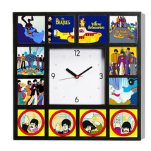 Big The Beatles Yellow Submarine Clock with 12 pictures - £27.55 GBP