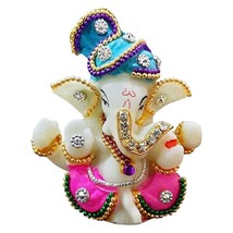 Sacred Ganesh Idol - Handcrafted Lord Ganesha Statue for Blessings &amp; Decor - £23.45 GBP