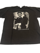 Vintage Harry Connick Jr. T-Shirt Size XL Black Graphic Tee T-Shirt Musi... - £22.24 GBP