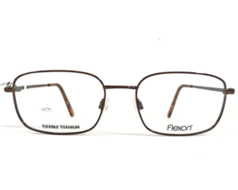 Flexon Eyeglasses Frames BENJAMIN 600 210 Brown Square Full Rim 54-18-140 - £62.57 GBP