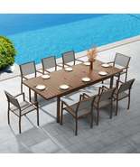 HIGOLD Carlo 9 Pieces Extendable Outdoor Patio Dining Set for Eight - $4,057.00