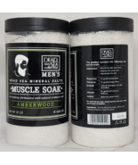 (2) Dead Sea Collection Men&#39;s Detoxifying Amber Wood Muscle Soak Bath Sa... - $565.28 MXN