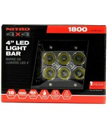 Nitro 4X4 4&quot; LED 1800 Lumens 18 Watts Strobe Light Bar Waterproof Up To ... - $639.39 MXN