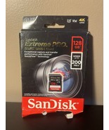 SanDisk Extreme PRO 128GB UHS-I U3 SDXC 200MB/s 4K Memory Card - £14.15 GBP