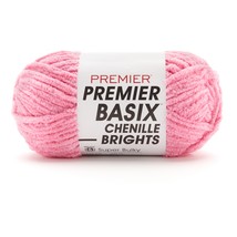 Premier Basix Chenille Brights Yarn-Bubblegum 2126-20 - £13.78 GBP