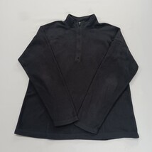 LL Bean Pullover Women’s M Black 1/4 Zip Sweatshirt Outdoor Fleece RN#71341 image 15