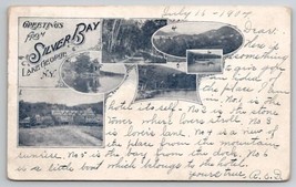 Adirondacks Greetings Silver Bay Lake George 1904 New York Postcard B50 - $15.95