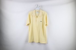 Vintage Lacoste Mens FR 7 US XL Croc Logo Short Sleeve Tennis Golf Polo Yellow - £27.82 GBP