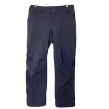 REI Co-op Women&#39;s size 14 Petite Roll Up Pants Capris Stretch Black Hiking - £32.44 GBP
