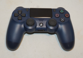 Sony Dualshock 4 Wireless Controller PS4  Midnight Blue CUH-ZCT2U TESTED - $29.69