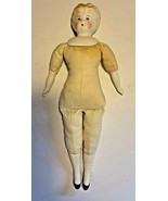 PORCELAIN DOLL WITH FILLED BODY, PORCELAIN HANDS AND FEET 12&quot; - £20.44 GBP