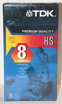 Tdk - Hs Premium Quality - Vhs T-160 - 8 Hours Ep Video Tape - £7.99 GBP
