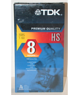 TDK - HS PREMIUM QUALITY - VHS T-160 - 8 HOURS EP Video Tape - $10.00