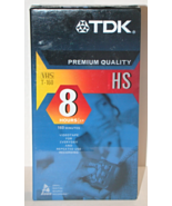 TDK - HS PREMIUM QUALITY - VHS T-160 - 8 HOURS EP Video Tape - £7.82 GBP