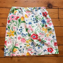 Vintage Whimsicals Floral Print Cotton Skirt Size 32 x 21 - £14.98 GBP