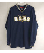 NFL St. Louis Rams Men&#39;s V-Neck Long Sleeve Shirt Size Medium - $19.79