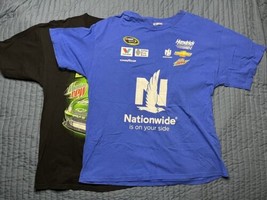 NASCAR Dale Earnhardt Jr T Shirt Lot X2 Men’s 2XL Blue Nationwide Black ... - £15.58 GBP