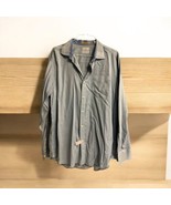 Mens Tommy Bahama XL Soft Light Chambray Blue  Long Sleeve Tencel Shirt - $51.43 CAD