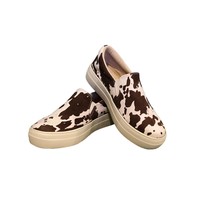 Soda women&#39;s cow print tennis shoes in Brown - £24.04 GBP