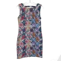 NWT Womens Size 10 H&amp;M Multicolor Floral Mosiac Print Fitted Bodycon Dress - £22.24 GBP
