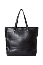 Nwt Brand New American Leather Co Nashville Black Genuine Leather Large Tote - £63.68 GBP
