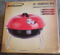 Brentwood 14 inch Charcoal BBQ, Portable charcoal grill - £11.85 GBP