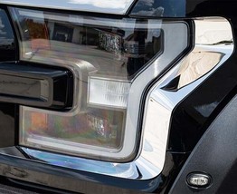 2017-2018 FORD RAPTOR - HEADLIGHT TRIM | POLISHED STAINLESS STEEL, - $99.95