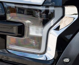 2017-2018 FORD RAPTOR - HEADLIGHT TRIM | POLISHED STAINLESS STEEL, - £78.52 GBP