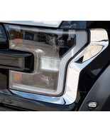 2017-2018 FORD RAPTOR - HEADLIGHT TRIM | POLISHED STAINLESS STEEL, - £78.52 GBP