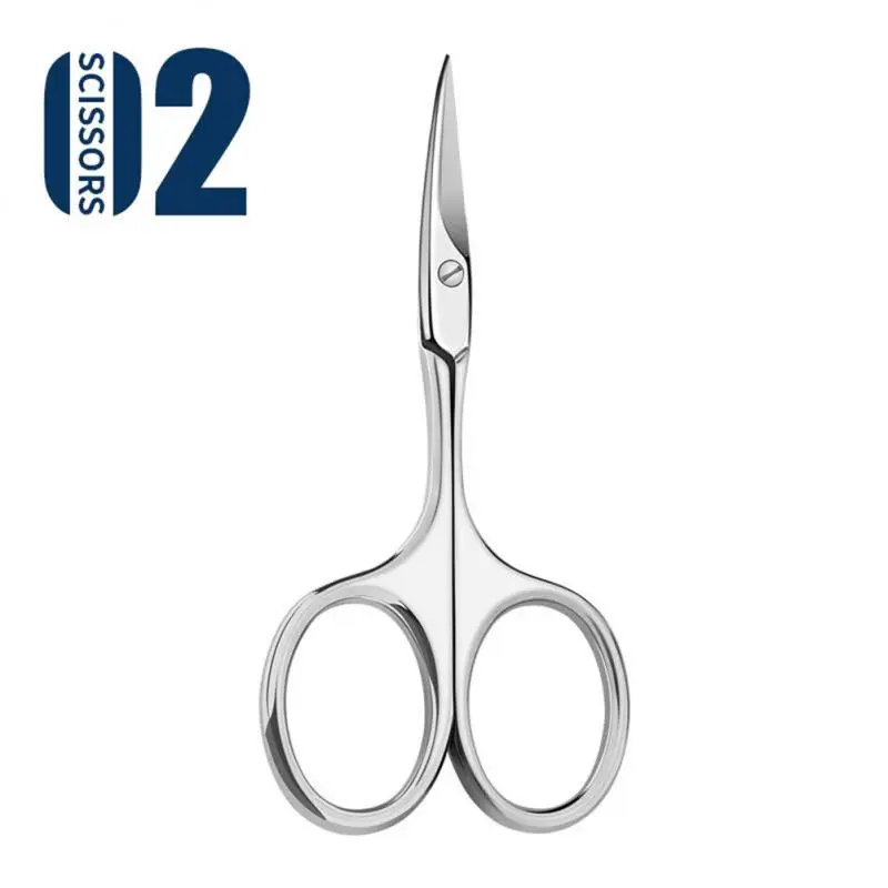 Sporting 1PC Facial Hair Scissors Round/Pointed Professional Stainless Steel Mus - £23.62 GBP