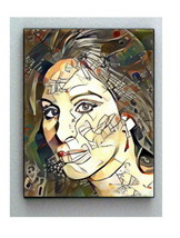 Framed Barbra Streisand Abstract 9X11 Art Print Limited Edition w/signed COA - £15.33 GBP