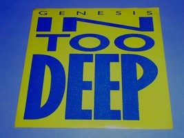 Genesis In Too Deep 45 Rpm Record Vinyl Picture Sleeve Atlantic Label - £12.81 GBP