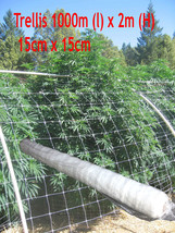 3280&#39; x 6.5&#39; Bio Grade Trellis Plant Support Outdoor Netting Vine Stems ... - £209.74 GBP