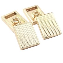 Rare! Authentic Van Cleef &amp; Arpels 18k Yellow Gold Vintage Rectangle Cuf... - $3,750.00