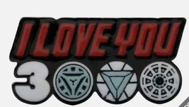 Iron Man, Marvel Endgame, I Love You 3000 Quote Metal Enamel Pin, New! - $5.50