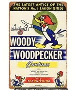 woody woodpecker New 12/8 Metal Sign Distressed  - £23.45 GBP