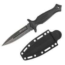 Munetoshi 9 Dagger Fixed Blade Knife Hard Sheath 3CR13 Stainless Steel ... - £20.49 GBP