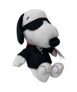 Peanuts Secret Agent Snoopy Joe Cool Plush Toy In Black Suit And Sunglasses - €8,31 EUR