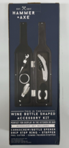 5-Piece Corkscrew Set with Black Wine Bottle Shape Like Case Bar Accesso... - $28.79