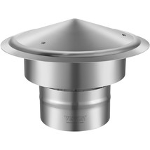 VEVOR Chimney Cap 6-inch 304 Stainless Steel Round Roof Rain Cap Cover S... - £46.38 GBP
