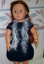 American Girl Boa, Crochet, 18 Inch Doll, Handmade - £6.32 GBP