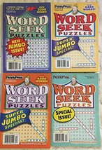 Lot of 4 Penny Press Word Seek Word-Finds Circle-A-Word Word Search Seek Books 2 - £13.29 GBP