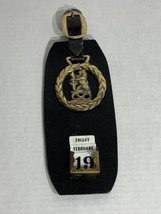 Unique Vintage Hanging Horse Brass and Leather Perpetual Flip Calendar   - £31.69 GBP