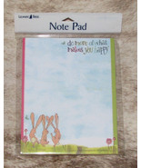 LEANIN TREE &quot;Do More of What Makes You Happy&quot; Rabbits~Note Pad 60 sheets... - £6.95 GBP