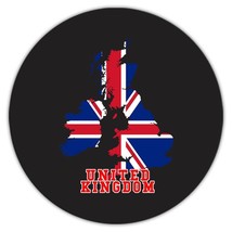 HOME Map United Kingdom : Gift Coaster British England Flag Expat Country Souven - £4.00 GBP